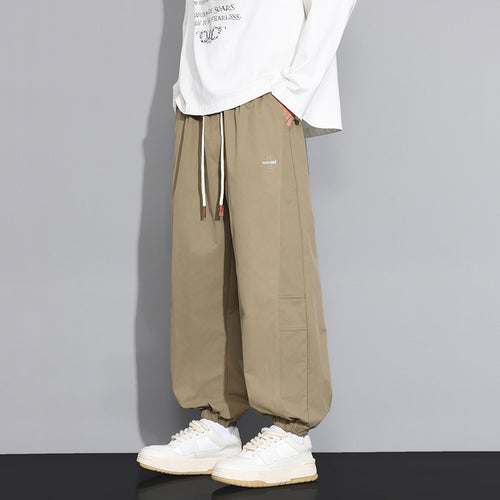 Herren Lässige Freizeithose mit Gummizug und Seitentaschen