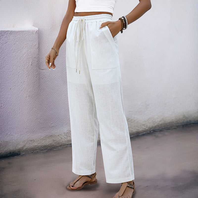 Damen Weite Sommerhose mit elastischem Bund Echo Archiv