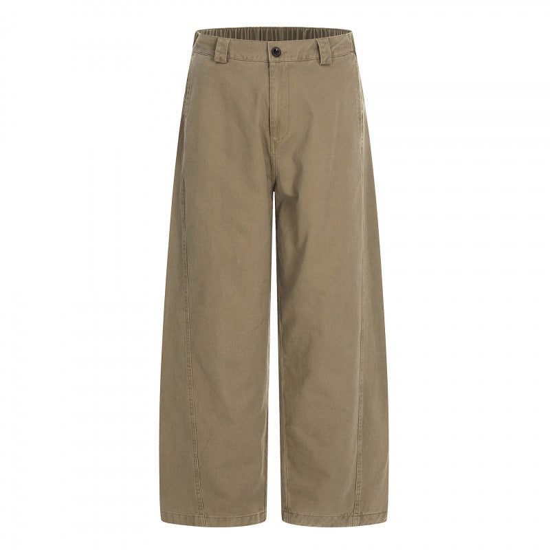 Damen Weite Cropped-Hose mit hoher Taille und geradem Bein Echo Archiv