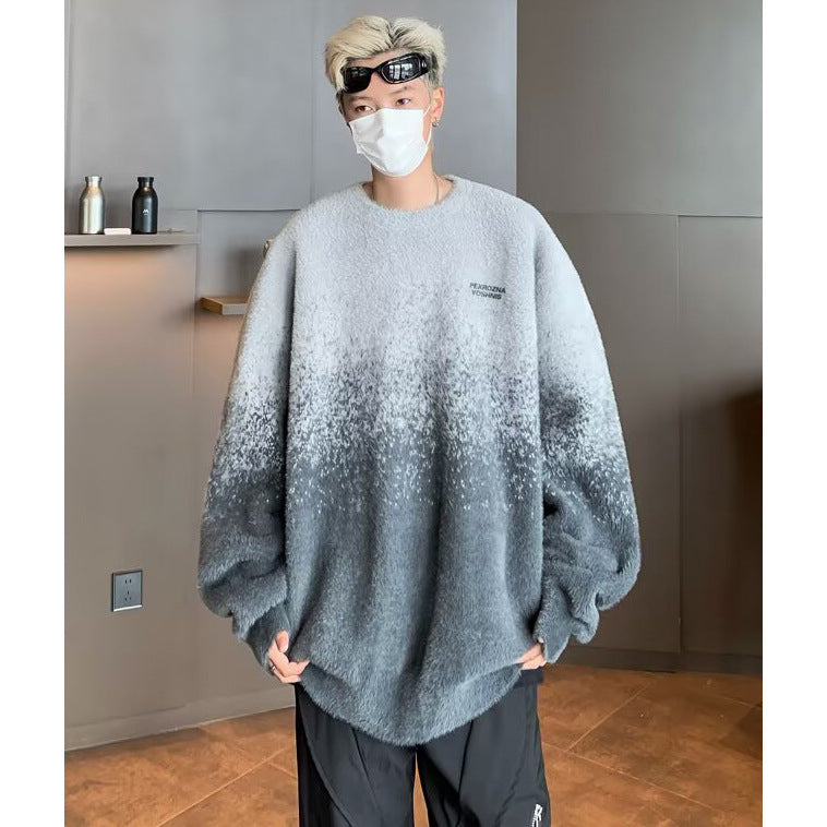 Herren Oversized Fleece-Pullover Echoarchiv