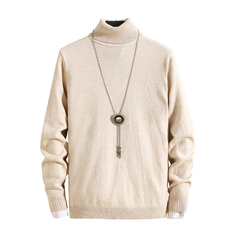 Herren modischer Rollkragenpullover mit feiner Struktur Echoarchiv