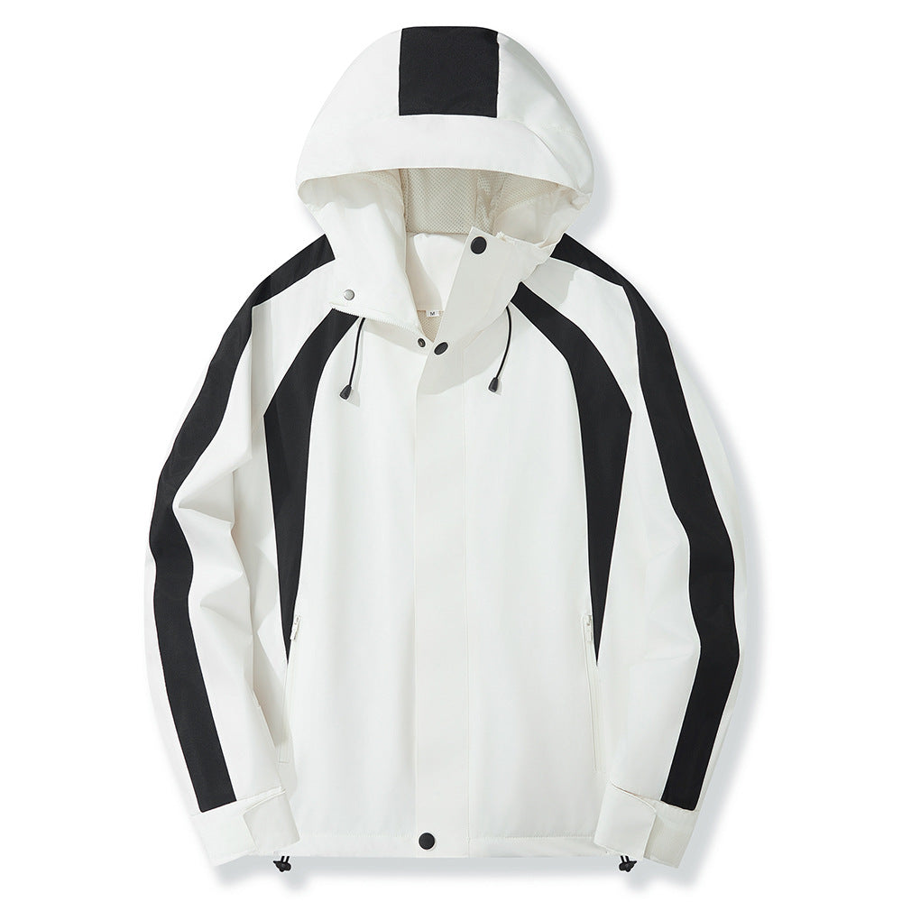 Herren wetterfeste Funktionsjacke mit verstellbarem Kapuzenkragen und Atmungsaktivität Echoarchiv