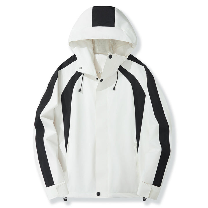 Herren wetterfeste Funktionsjacke mit verstellbarem Kapuzenkragen und Atmungsaktivität Echoarchiv