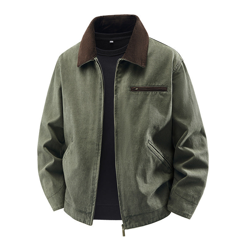 Herren Modische Freizeitjacke mit hoch afgeslotenem Kragen Echo Archiv