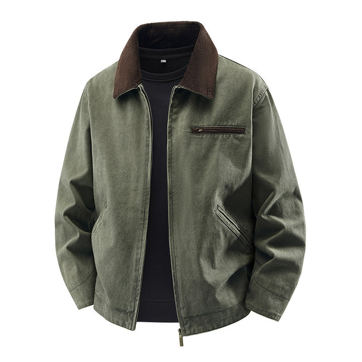 Herren Modische Freizeitjacke mit hoch afgeslotenem Kragen Echo Archiv