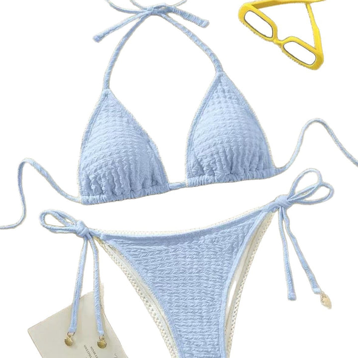 Damen Raffinierter Triangel-Bikini mit elegantem Rüschendesign Echo Archiv