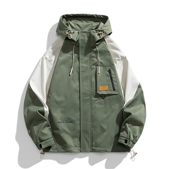 Unisex Kapuzen-Fieldjacke mit Utility-Brusttasche, D‑Ring und Kordelzug Echo Archiv
