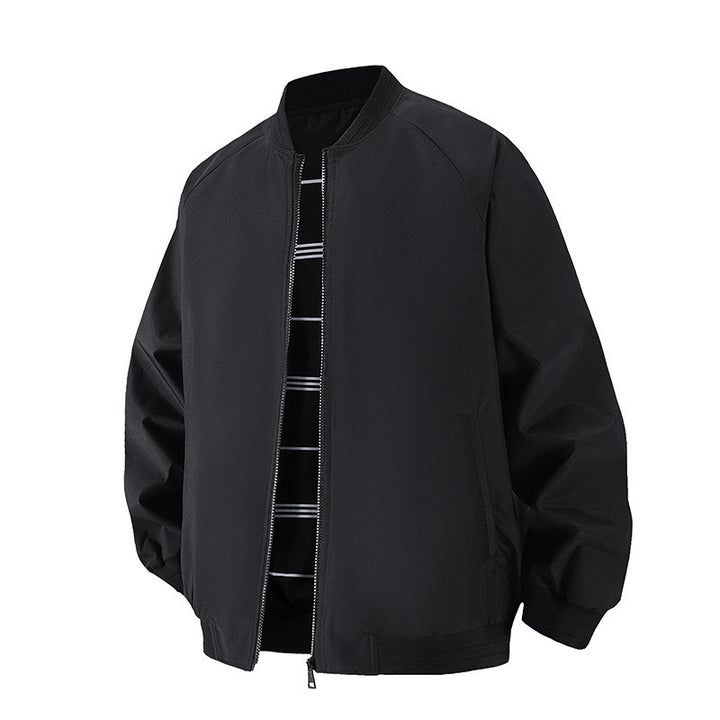 Herren Leichte Windbreaker-Bomberjacke mit Raglanärmeln, elastischen Bündchen und Zwei-Wege-Reißverschluss Echo Archiv