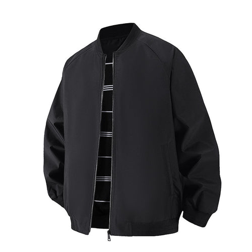 Herren Leichte Windbreaker-Bomberjacke mit Raglanärmeln, elastischen Bündchen und Zwei-Wege-Reißverschluss Echo Archiv