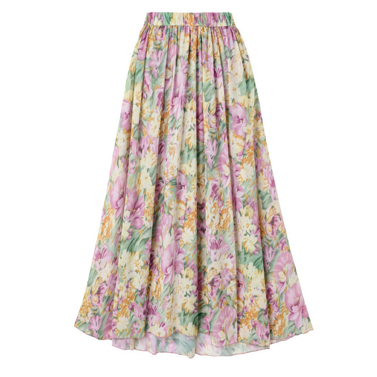 Damen Einseitiger Badeanzug mit floralen Mustern und glamouröse Kette Echo Archiv
