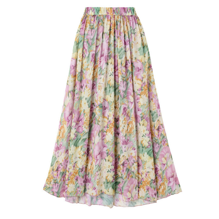 Damen Einseitiger Badeanzug mit floralen Mustern und glamouröse Kette Echo Archiv