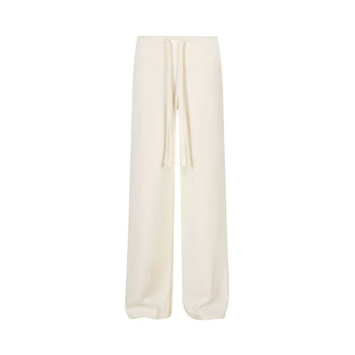 Damen Palazzo-Fleece-Hose mit hohem Komfortbund und fließendem Wide‑Leg-Schnitt Echoarchiv
