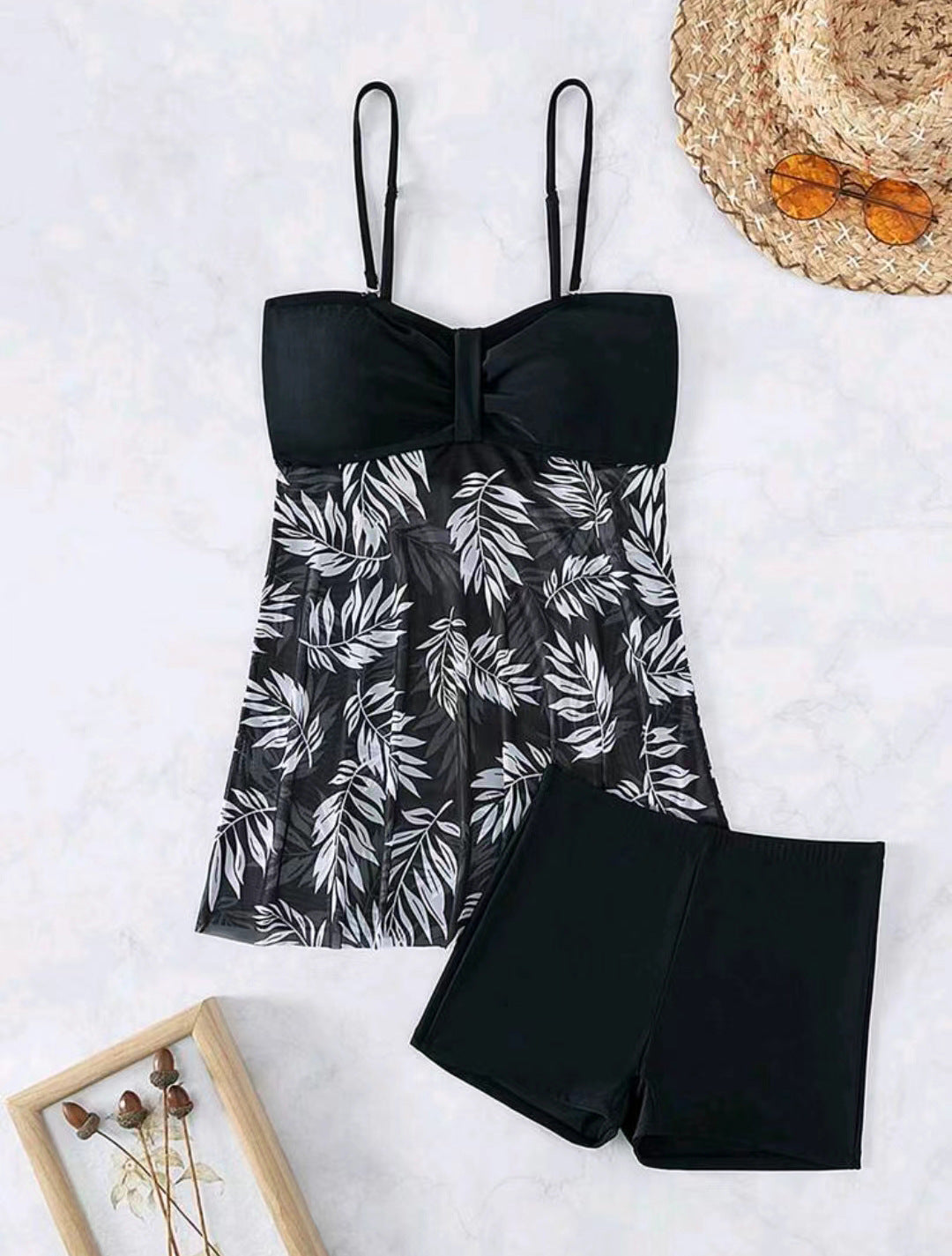 Damen Tankini-Set mit floralen Elementen Echo Archiv
