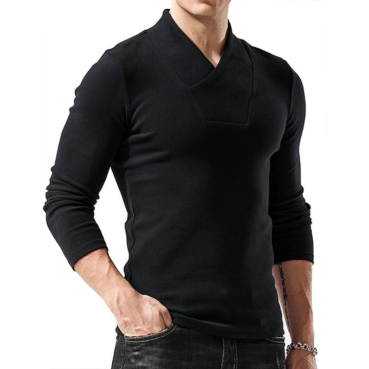 Herren Pullover mit modischem Stehkragen Echoarchiv
