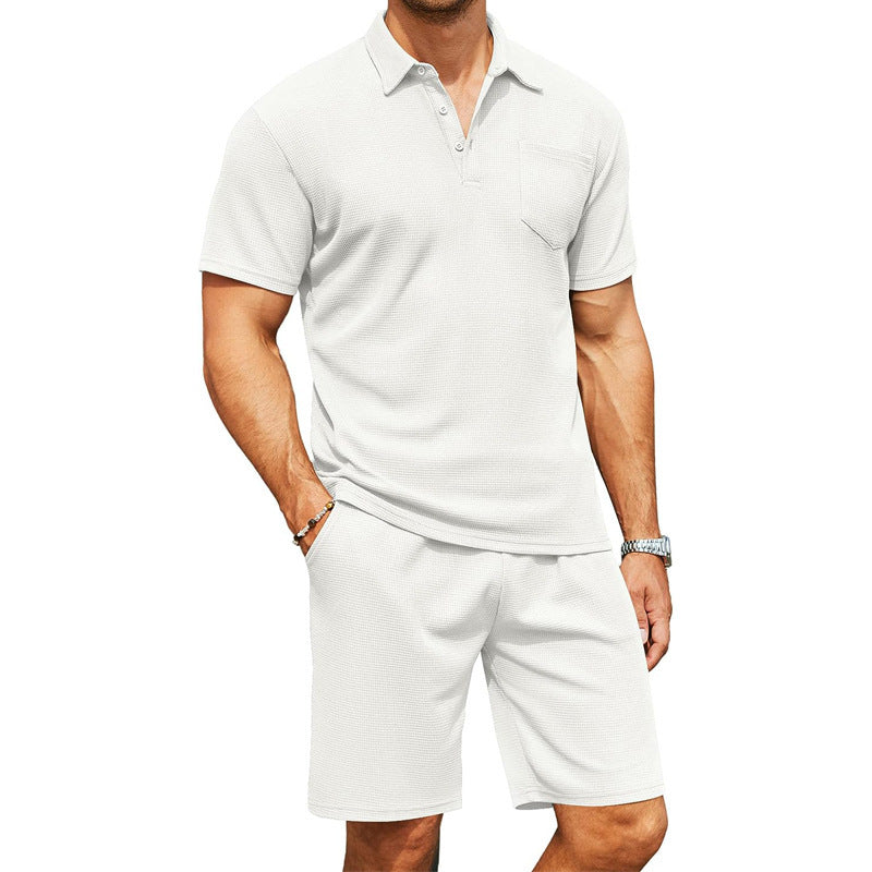 Herren Freizeitsatz mit Polohemd und Shorts Echoarchiv
