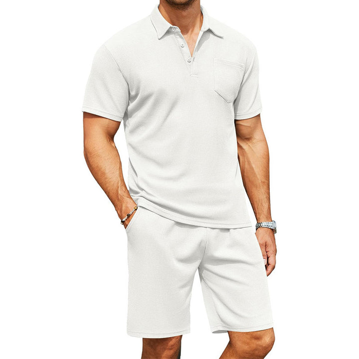 Herren Freizeitsatz mit Polohemd und Shorts Echoarchiv