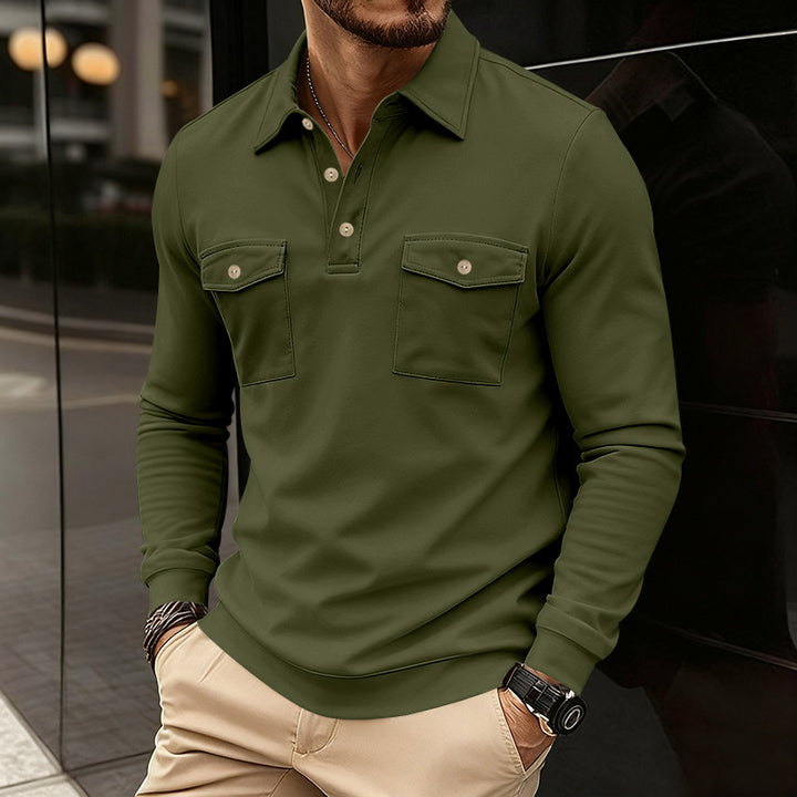 Herren Poloshirt mit zwei praktischen Brusttaschen und modernem Schnitt Echoarchiv