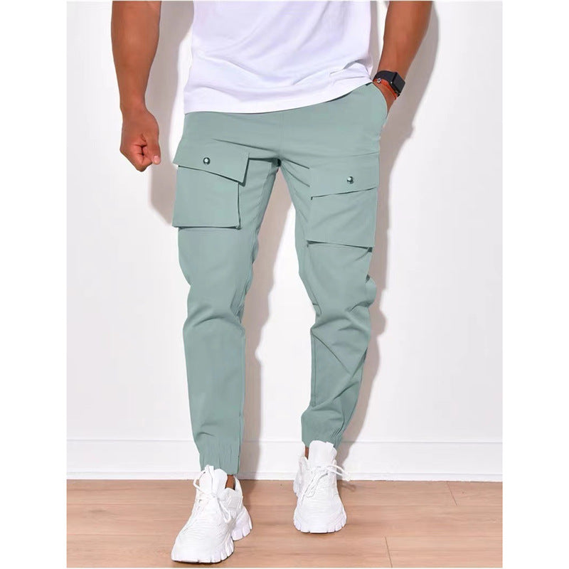 Herren Cargo-Hose mit vielen Taschen und elastischem Abschluss Echoarchiv