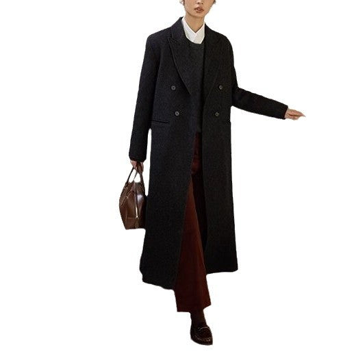 Damen Modischer Oversized-Wollblazer Echoarchiv