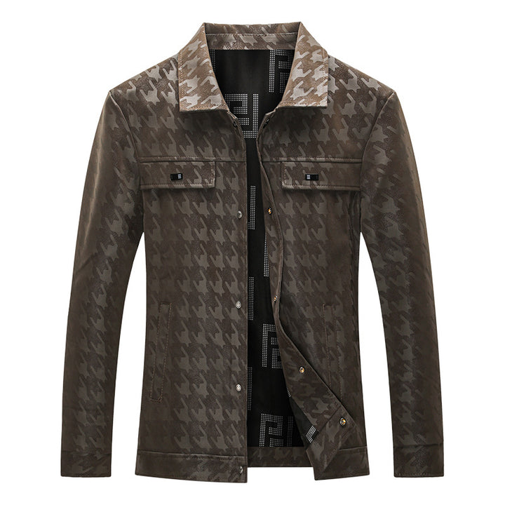 Herren Modische Jacke mit Karomuster Echo Archiv