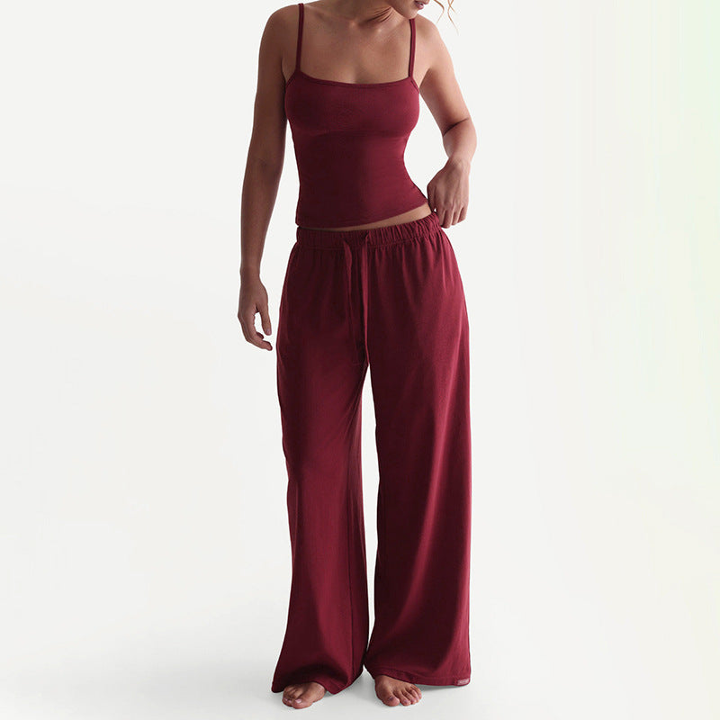 Damen Legere Lounge-Hose und Top Set Echoarchiv