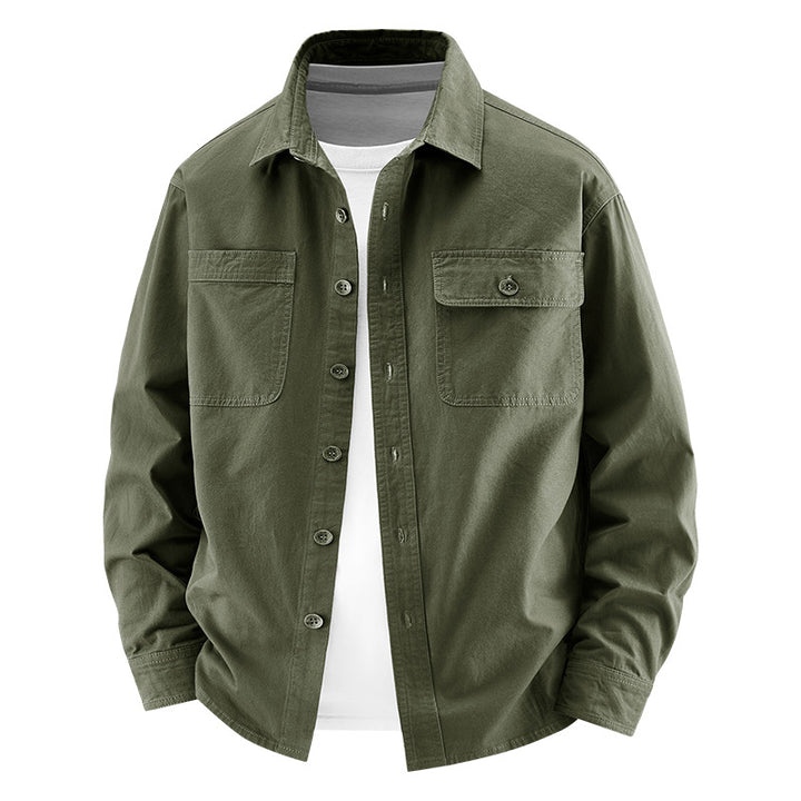 Herren Lässige Utility-Hemdjacke Echo Archiv