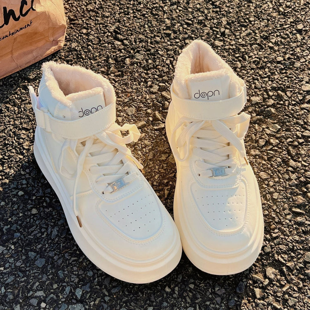 Damen Hohe Winter-Sneaker mit warmem Innenfutter und praktischem Klettverschluss Echo Archiv