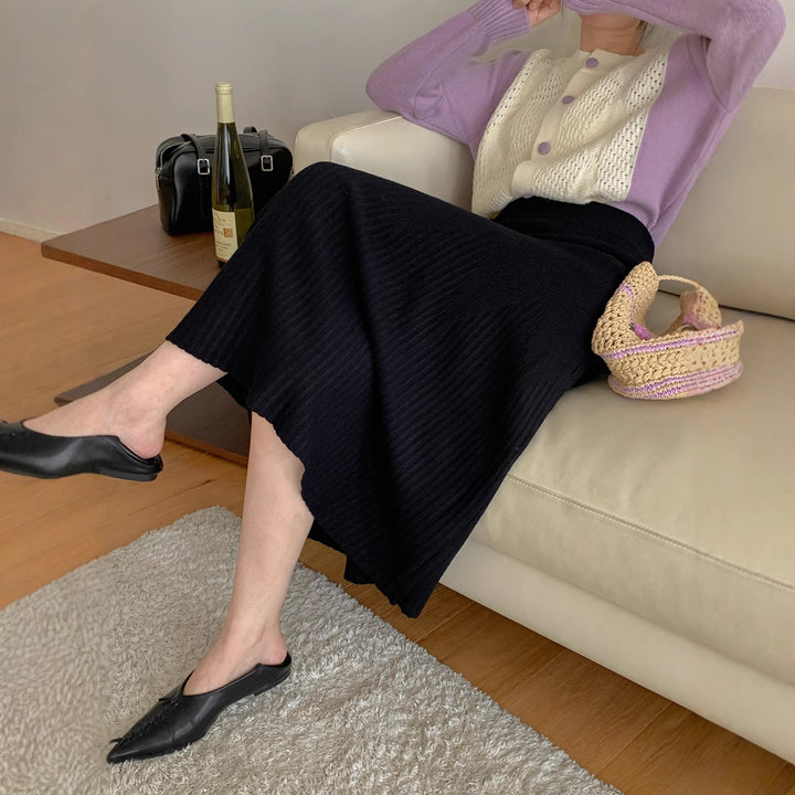 Damen Eleganter, weicher Plisseerock Echo Archiv