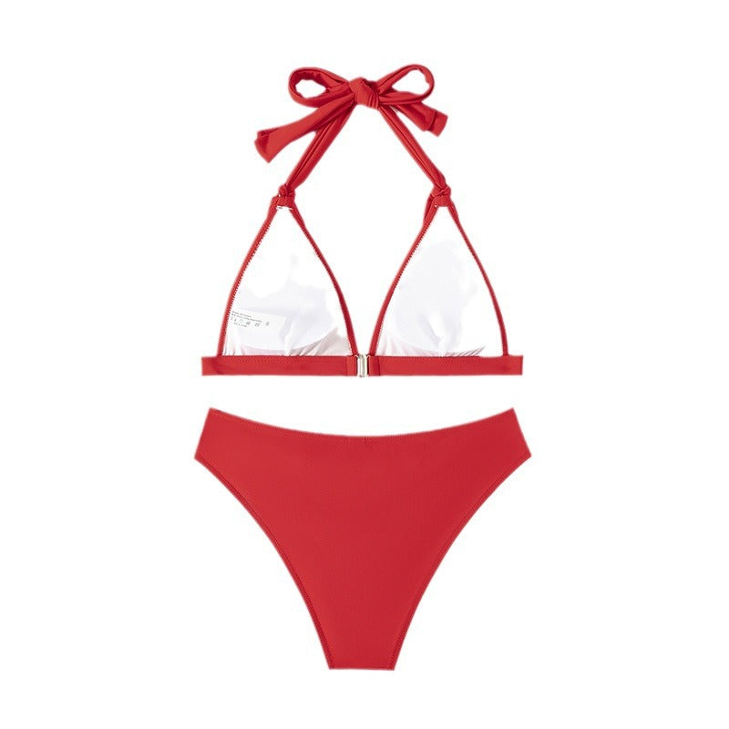 Damen Triangel-Bikini mit elastischem Halter und asymmetrischem Schnitt Echo Archiv