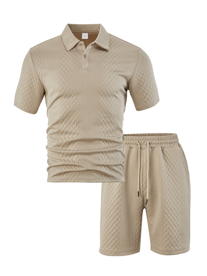 Herren Sportliches Poloshirt mit Shorts Echoarchiv
