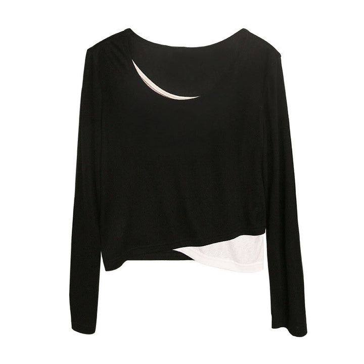 Damen Modisches cropped Langarmshirt Echoarchiv