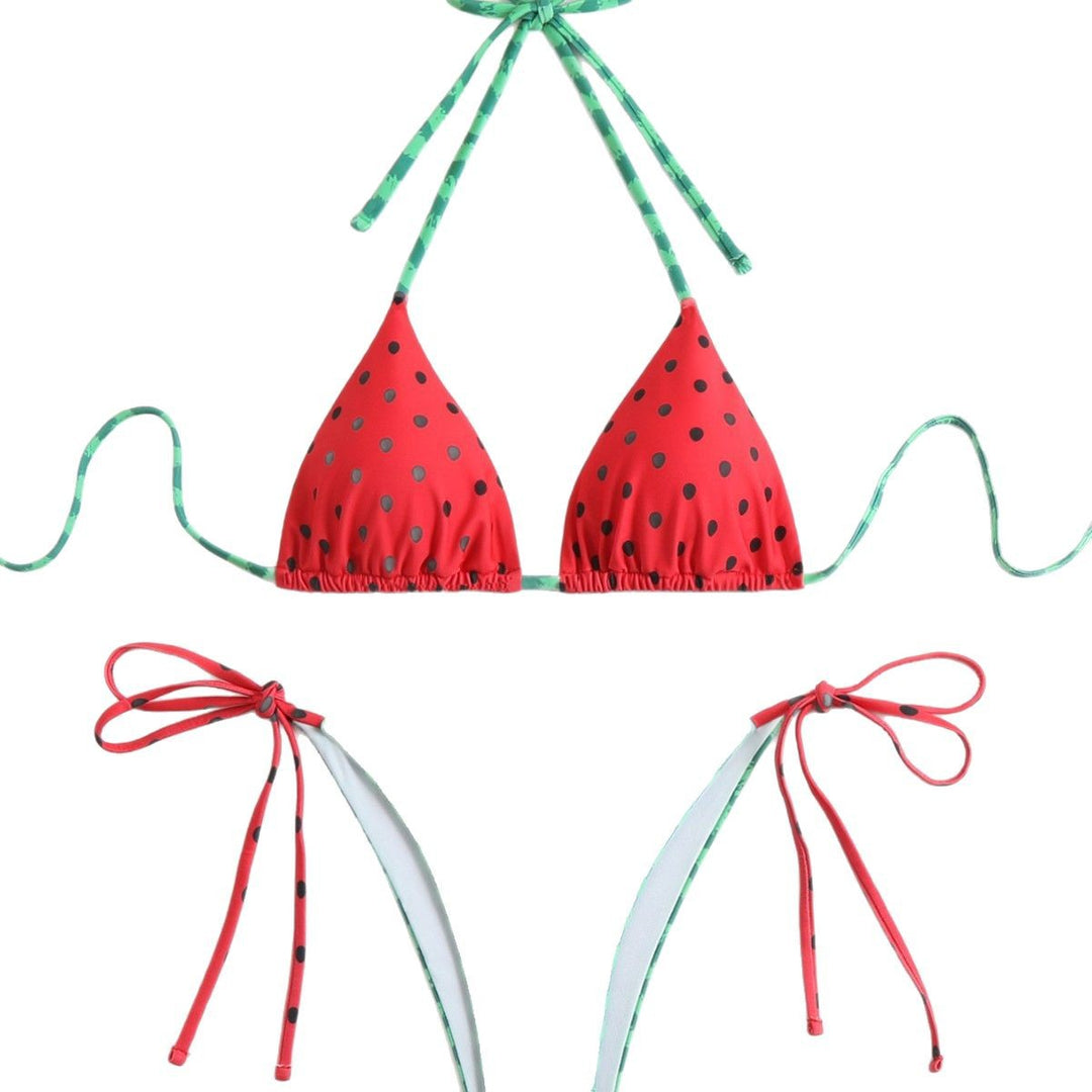 Damen Triangel-Bikini-Set mit auffälligem Fruchtdesign Echo Archiv
