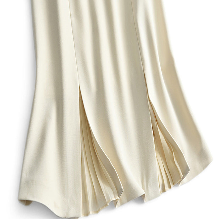 Damen Elegant geschnittener Midirock mit Raffungen Echoarchiv