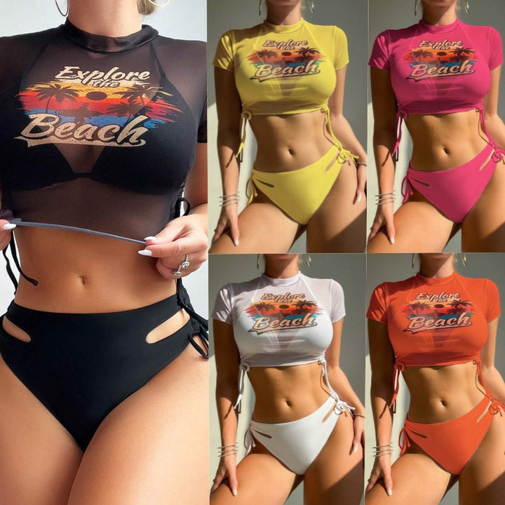 Damen Bikiniset mit modischem Crop-Top Echo Archiv
