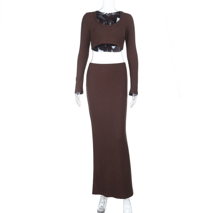 Damen elegantes langes Kleid mit Raffung und tiefem V-Ausschnitt Echo Archiv