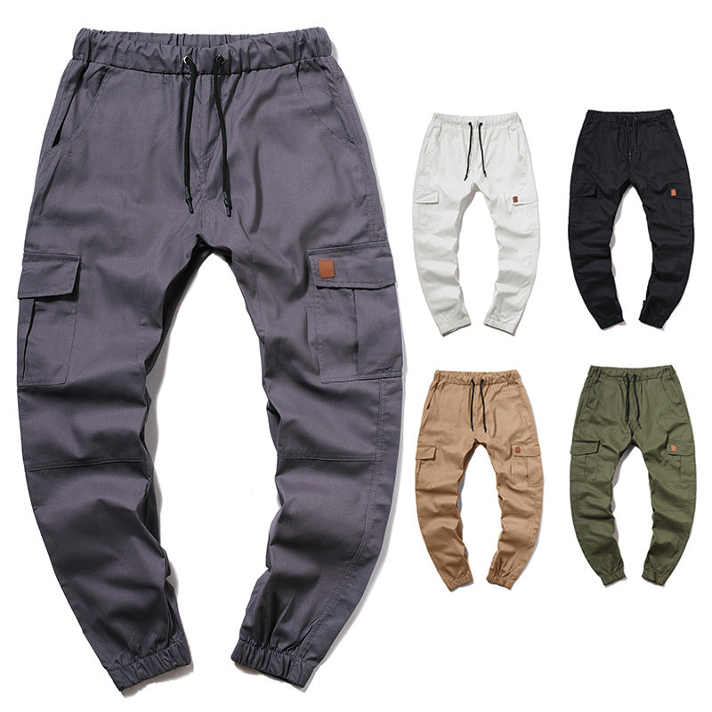 Herren Cargo-Hose im modernen Design mit mehreren Taschen und elastischem Bund Echoarchiv