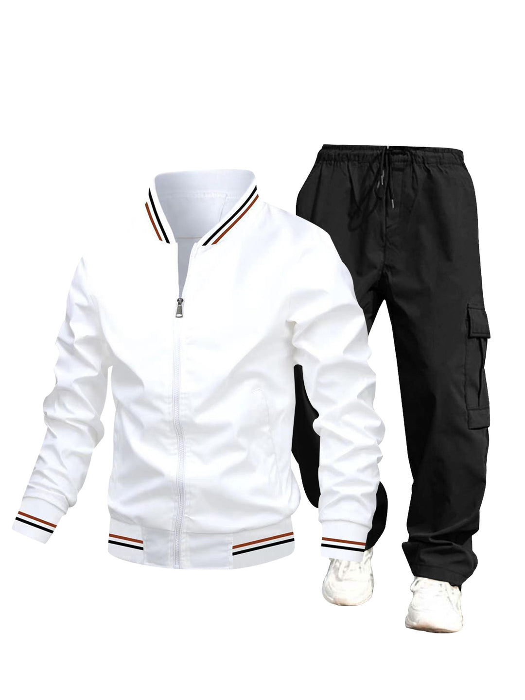 Herren Sportliche Jacke und Cargo-Hose Set Echo Archiv