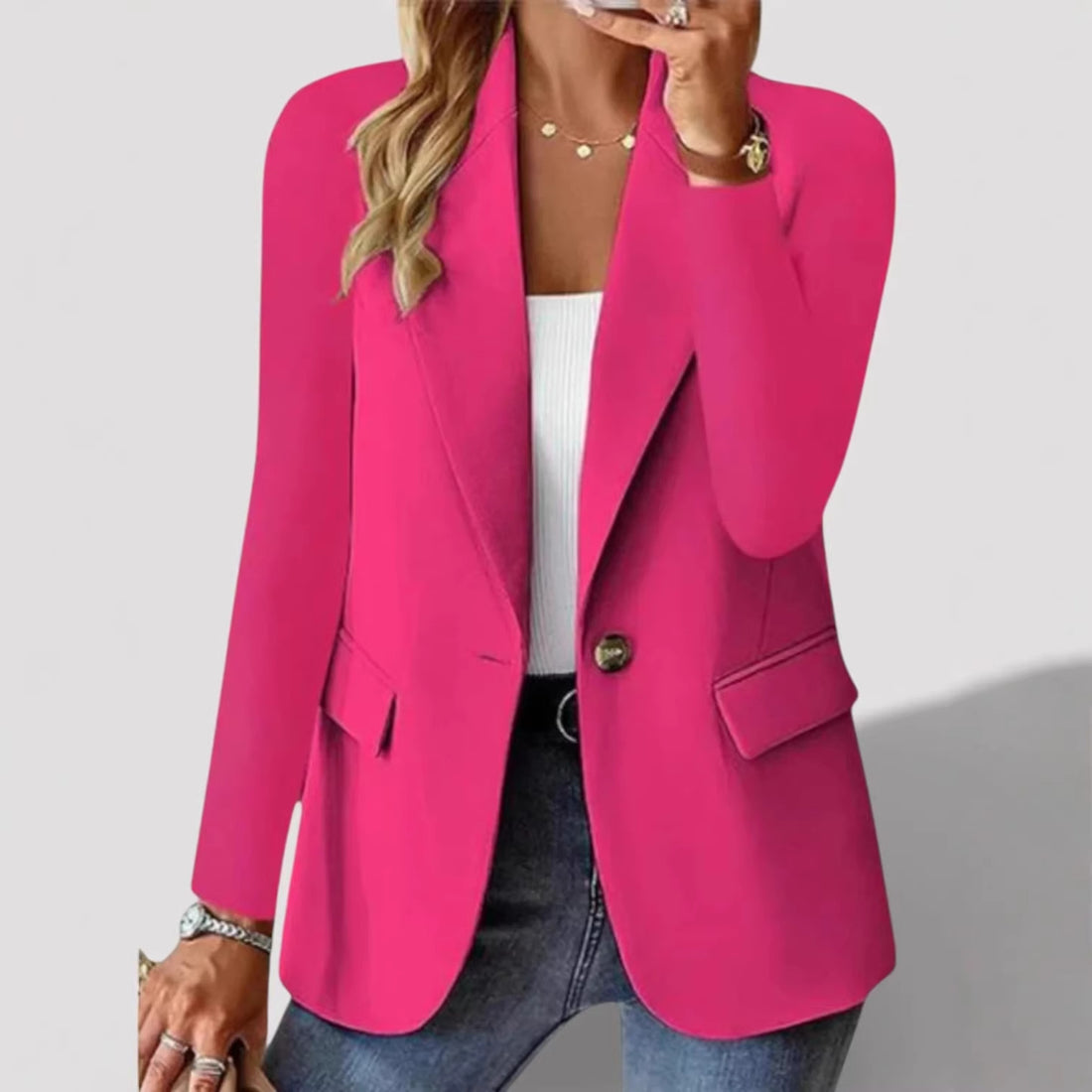 Damen elegante und bequeme Blazerjacke – Valéne