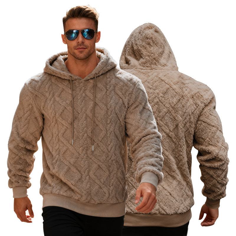 Herren modischer Kapuzenpullover mit strukturiertem Design Echoarchiv