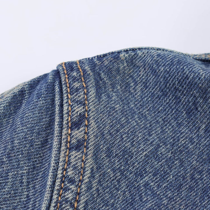 Damen Jeanskleid mit Taillengürtel und Kurzarm Echo Archiv