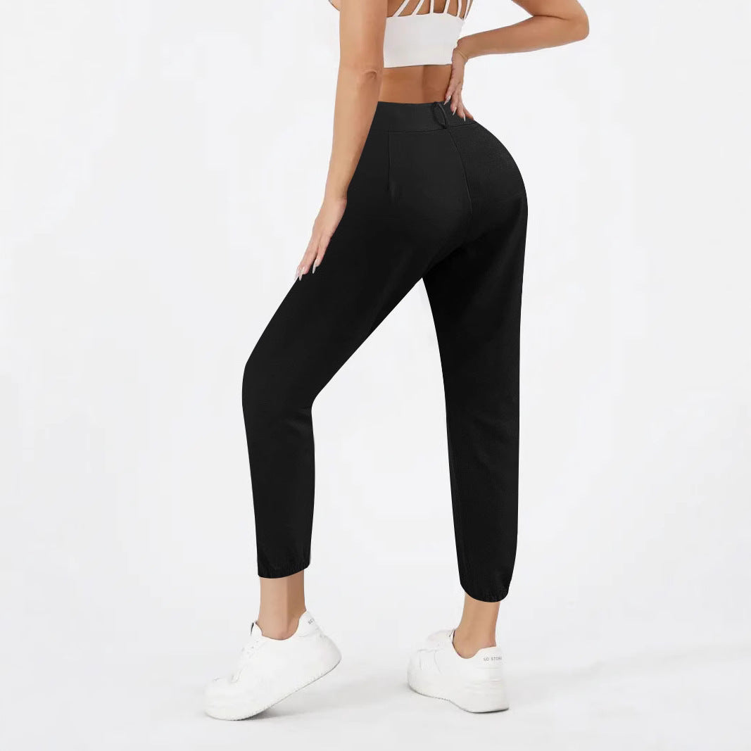 Damen Hochtaillierte Chino-Hose mit schmalem Knöchel-Bündchen Echoarchiv