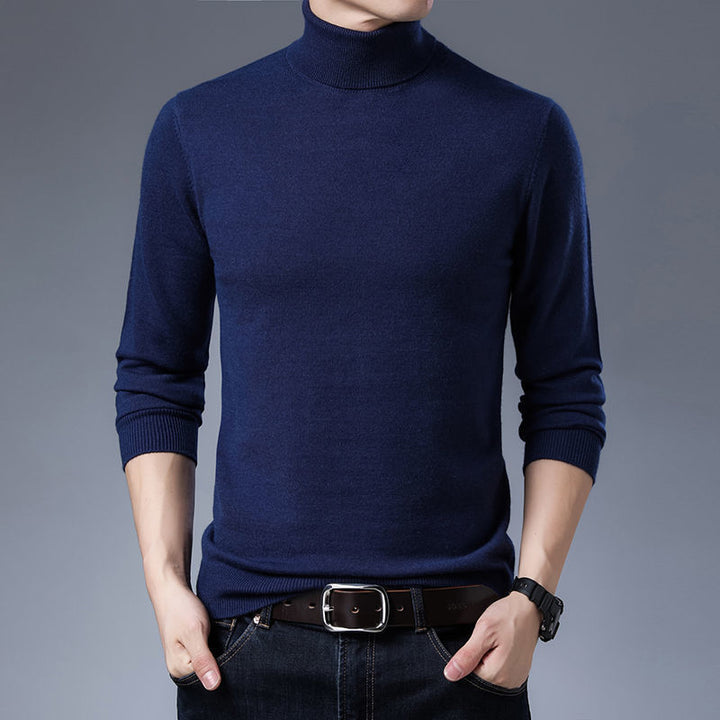 Herren Rollkragenpullover aus weichem Strick Echoarchiv