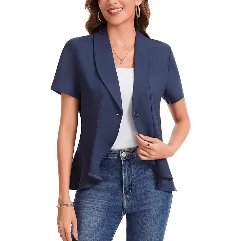 Damen schicke Blazerjacke mit asymmetrischem Schnitt Echo Archiv