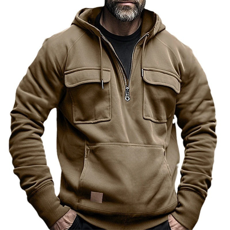 Herren urbane Kapuzenjacke mit praktischen Taschen Echoarchiv