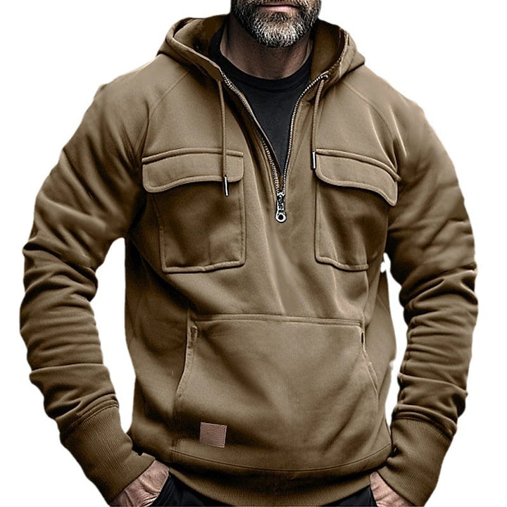 Herren urbane Kapuzenjacke mit praktischen Taschen Echoarchiv
