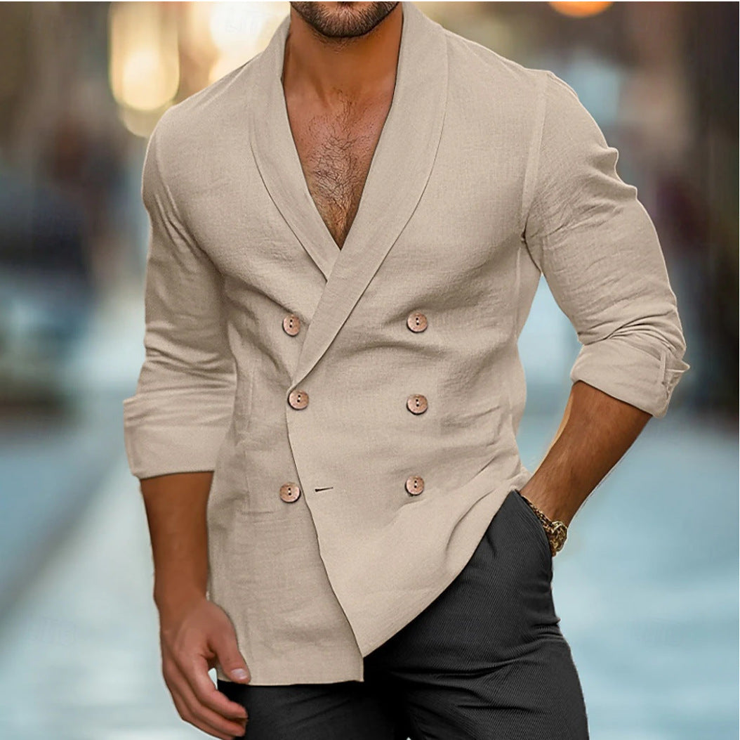 Herren modische Leinenblazer Echoarchiv