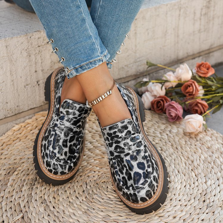 Damen Modische Loafers mit komfortablem PlatEchoarchivu und eleganter Sohle Echoarchiv