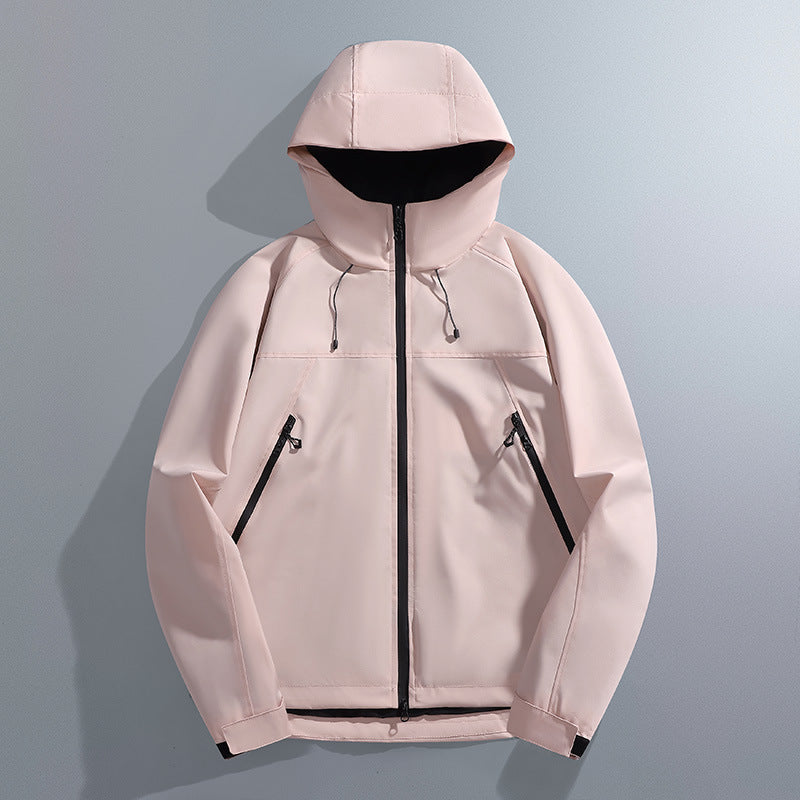 Herren wetterfeste Outdoorjacke mit verstellbarem Kapuze Echoarchiv