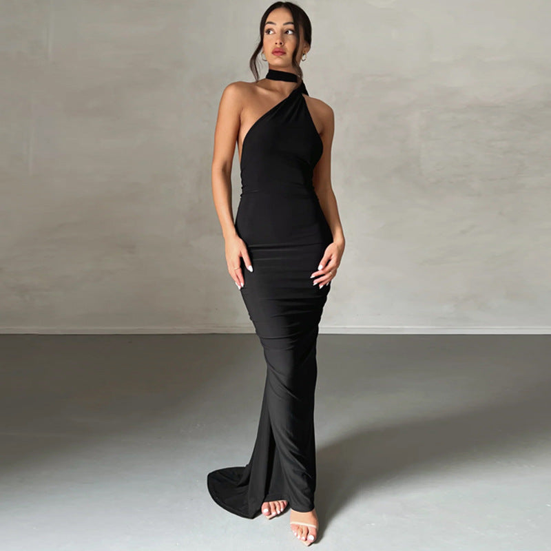 Damen Elegantes One-Shoulder Abendkleid Echo Archiv