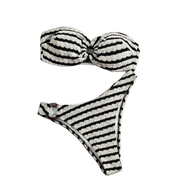 Damen Bandeau-Bikini mit strukturiertem Design Echo Archiv